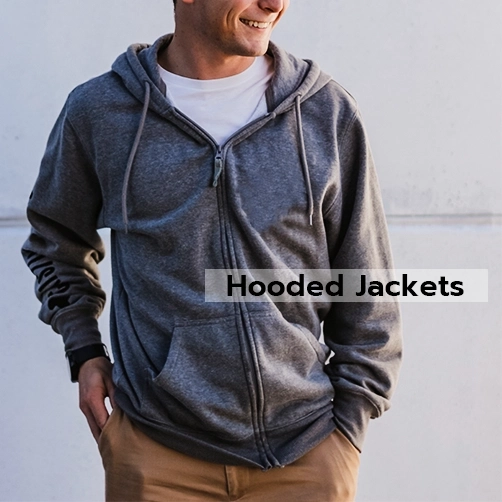 Hooded Jackets (Melange Fabric)
