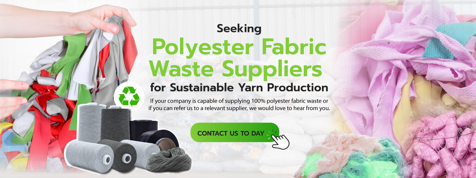 Polyester Waste Buying (Melange Fabric)