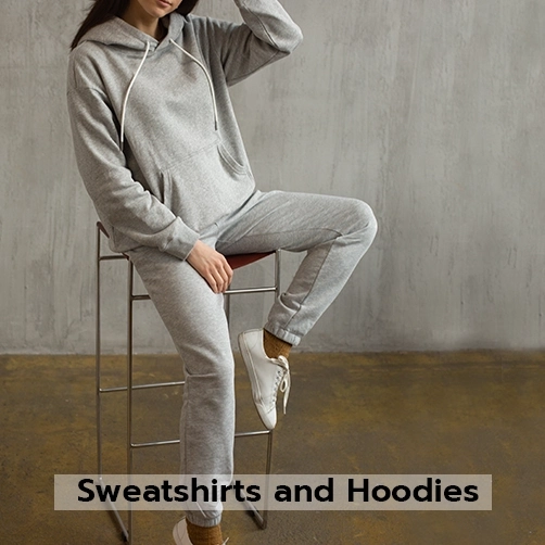 Sweatshirts and Hoodies (Melange Fabric)