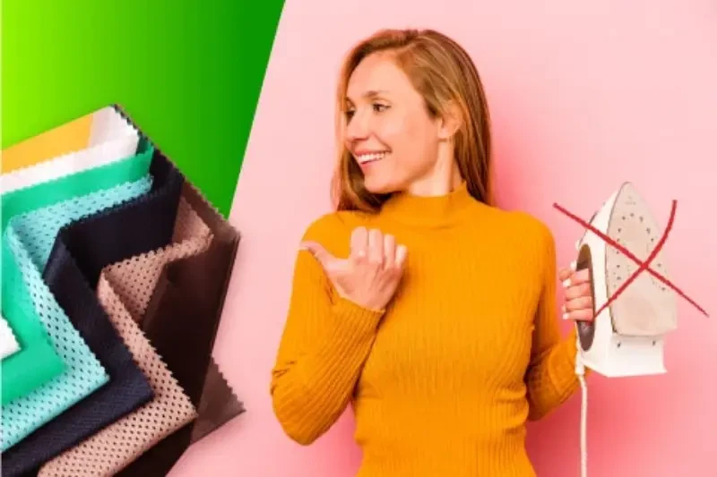 If you don't like ironing, polyester fabric is your answer!