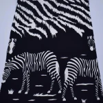 Black Zebra Interlock Jersey | PI336 JP7016