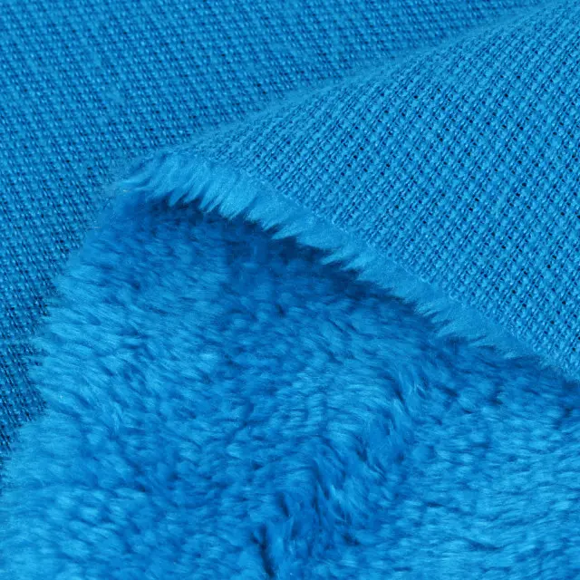 Blue Poly Boa Fabric T537RG0435N60