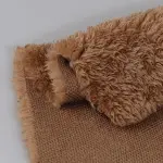 Brown Poly Boa Plush Fabric T537RJ2050N60