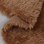 Brown Poly Boa Plush Fabric T537RJ2050N60