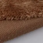 Brown Poly Boa Plush Fabric T537RJ2050N60