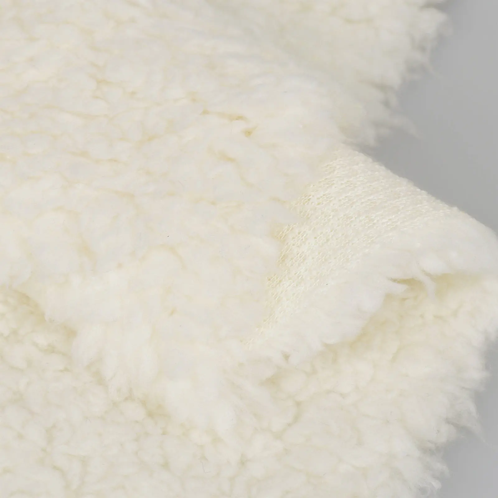 Solid Natural Creamy White Sherpa Plush Fleece Fabric