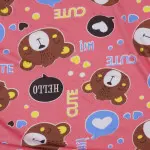 Cute Teddy Bear Interlock Jersey Printed Fabric PI336-JP5631