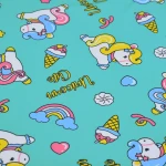 Cute Unicorn Interlock Jersey | PI336 JP6657