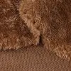 Brown Poly Boa Plush Fabric T537RJ2050N60