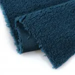 Navy Blue Sherpa Plush Fabric T160RH1055N72