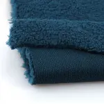 Navy Blue Sherpa Plush Fabric T160RH1055N72