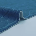 Navy Leaf Pattern Laminate Fabric | LM0261