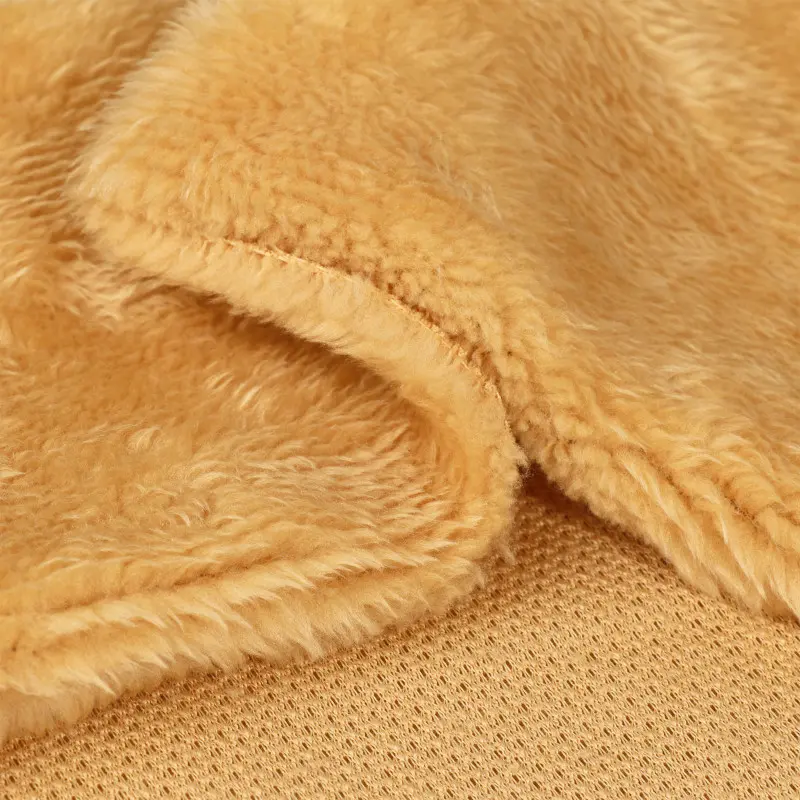 Soft Brown Poly Boa Plush Fabric T172G1030P60