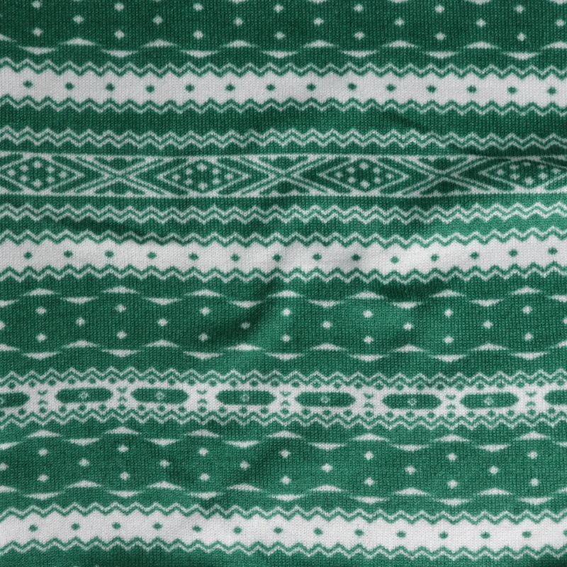 Sweater Fleece Fabric Green  | TR1-C26#1754ZP