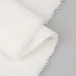 White Poly Boa Plush Fabric T426S0433N62