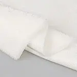 White Poly Boa Plush Fabric T426S0433N62
