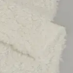 White Sherpa Plush Fabric T574J1228N65