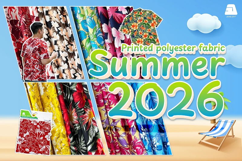 Tropical / Floral / Ocean Printed Polyester Fabric for Hawaiian Shirts Summer 2026