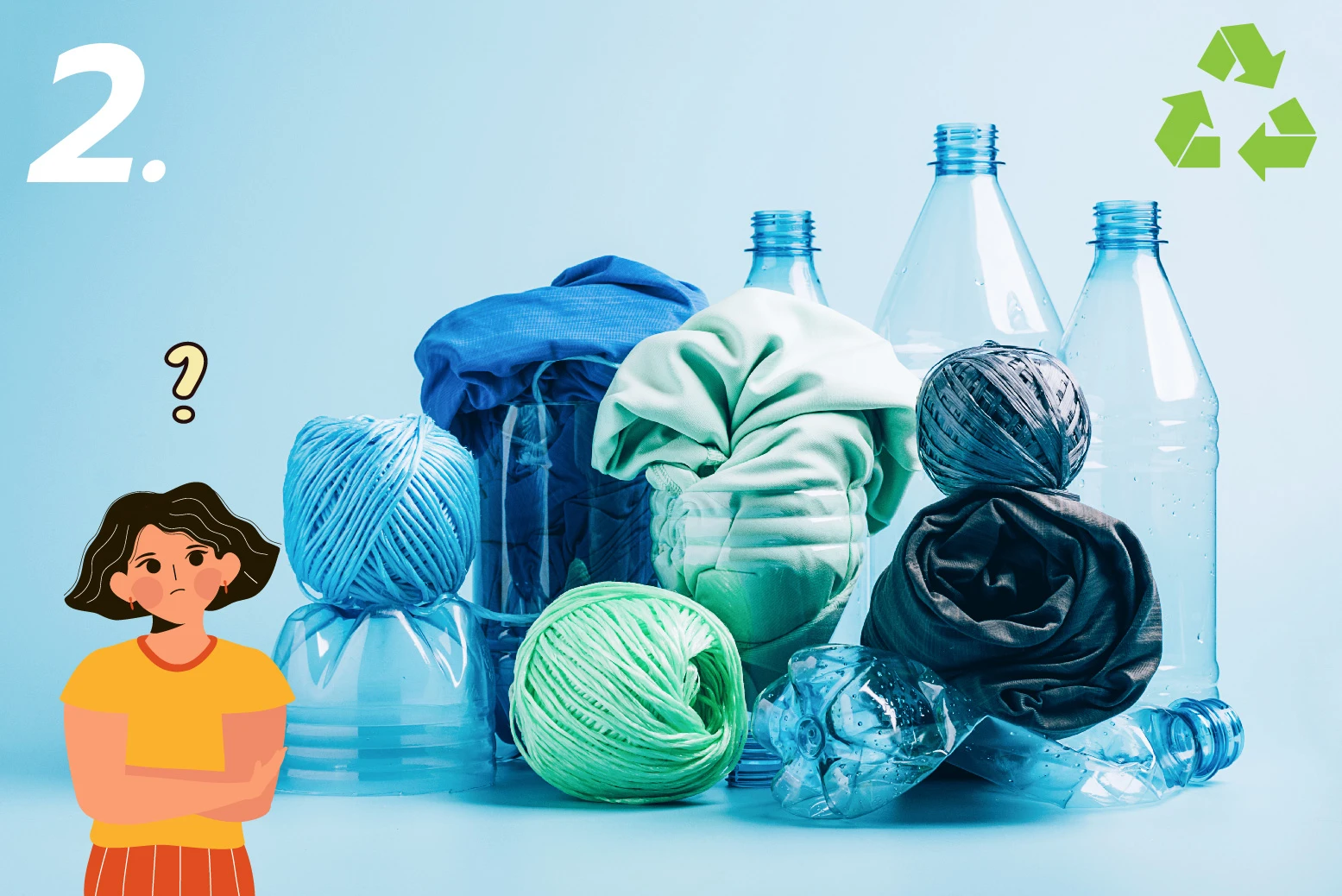 ผ้าโพลีเอสเตอร์ รีไซเคิล ลดผลกระทบต่อสิ่งแวดล้อม ผลิตจากขวดพลาสติก PET
