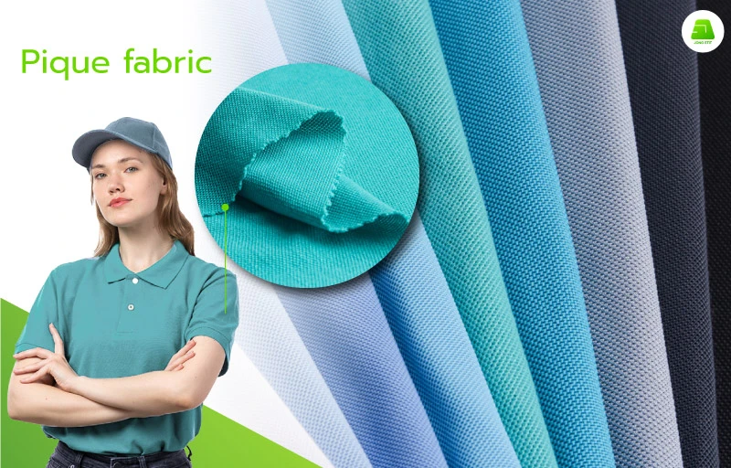 Pique fabric Pique fabric is one of the popular fabrics for making a polo shirt and uniform