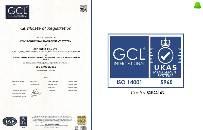 จงสถิตย์ได้รับการรับรองมาตรฐาน ISO 14001:2015 อย่างเป็นทางการ
