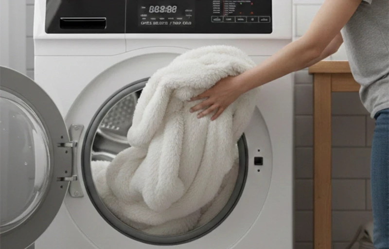 สามารถซักเครื่องได้ (น้ำปกติหรือน้ำเย็น) โดยที่ขนไม่จับตัวเป็นก้อนและสีไม่ซีดจางง่ายเหมือนขนสัตว์จริง