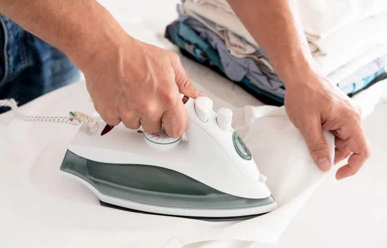 Be careful not to use too much heat or pressure when ironing. Too much heat might cause the fibers to fray, melt and tear