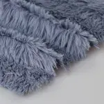 ผ้า PV Plush ขนยาวสีม่วง V446DA3057G60