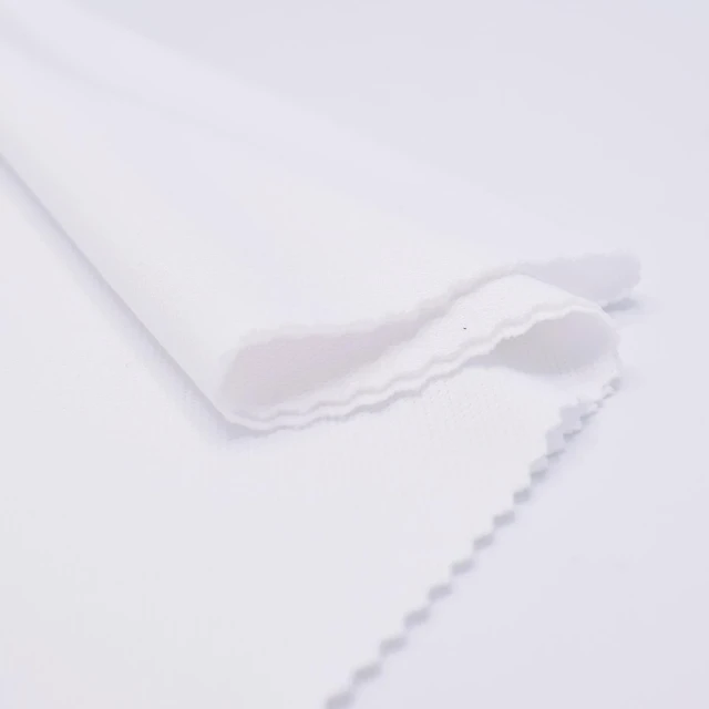 ผ้าทรีคอตแฟนซี TK สีขาว | TF5276