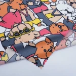 ผ้าพิมพ์อินเตอร์ล็อค Bear Bear | PI336-DP6505