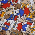 ผ้าพิมพ์อินเตอร์ล็อค Bear Bear | PI336-DP6505