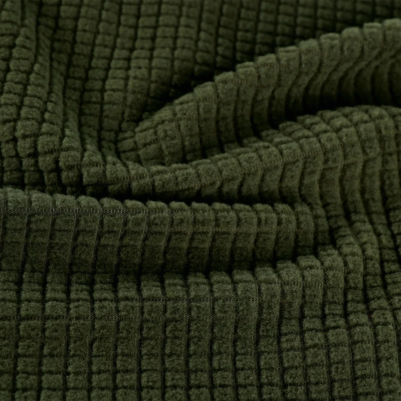 ผ้าฟลีซชักร่อง สีเขียว  | A1-25-CD9329ZM