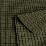 ผ้าฟลีซชักร่อง สีเขียว  | A1-25-CH9330ZM