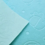 ผ้าลามิเนต พิมพ์ลายสัตว์น้อย สีฟ้า/ชมพู | LM0357